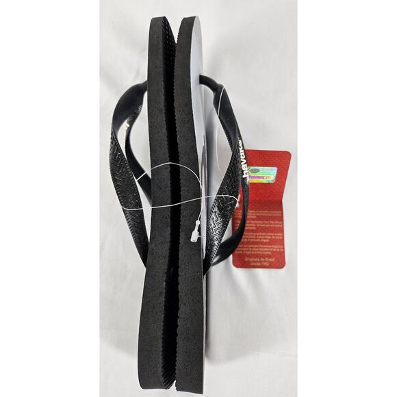 HAVAIANAS MEN'S BLACK/GRAY SKATEBOARD FLIP-FLOP SANDALS – SIZE 11/12 - Picture 5 of 5